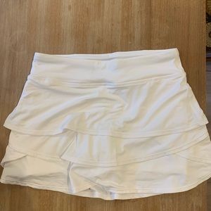 Athlete Girl White Swing Skort, M, New W/O Tags